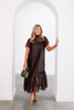 Love This Life Brown Short Sleeve Maxi Dress
