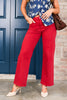 Just Black Burgundy High Rise Vintage Straight