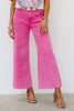 Bianca Hot Pink Cropped Wide Leg Pant