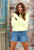 Daydreamer Vintage Raglan Lemon Long Sleeve Sweatshirt