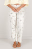 Mallard Printed Ivory Wide Leg Jean