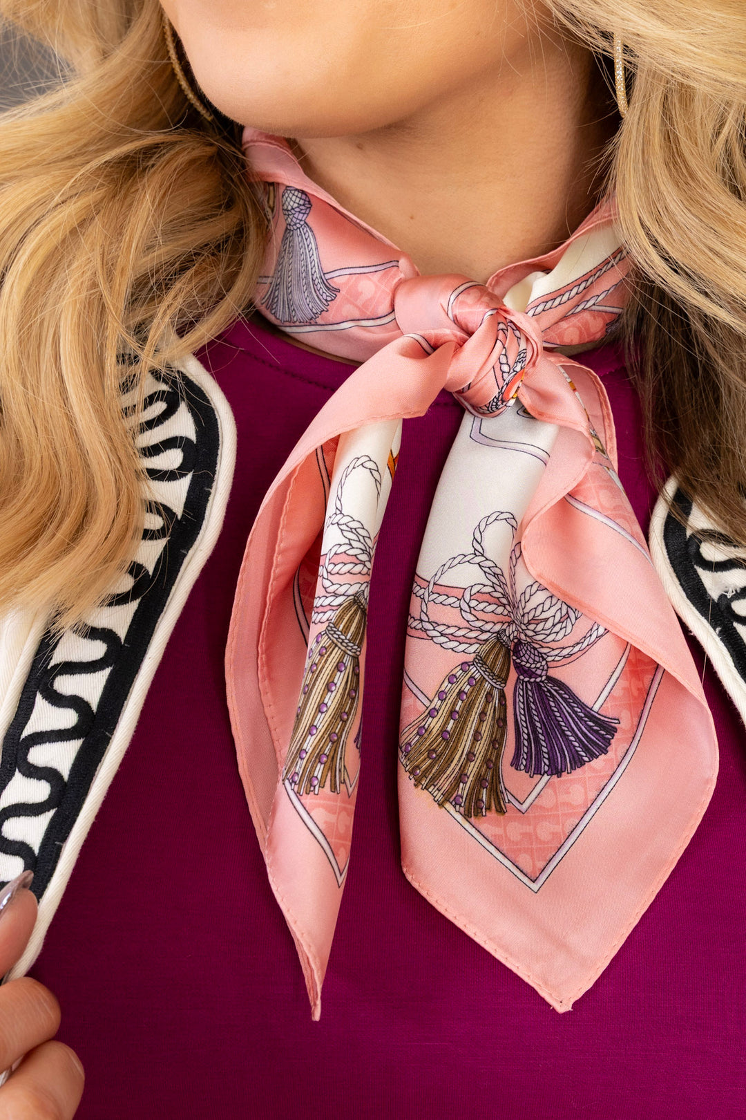 Women Peach Blossom Printing Long Soft Wrap Scarf ... – Grandado Women Peach Blossom Printing Long Soft Wrap Scarf ... – Grandado