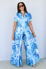 Coulotte Nouveau Lapis Short Sleeve Jumpsuit