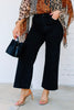 Mary Black Cropped Wide Leg Jean