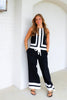 Elaine Black & White Wide Leg Pant Set