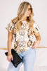 Queen Of Sparkles Multi Snake Full Sequin Top