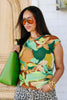 Sanctuary Rushed Green House Sleeveless Tank