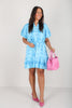 Set In Place Chambray Short Sleeve Mini Dress