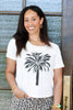 Tribal Palm Canvas Short Sleeve Tee