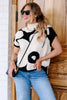 Francie Ivory & Black Sleeveless Sweater