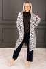 All Night Beige Leopard Print Long Sleeve Coatigan