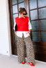 Shots Fired Leopard Print Wide Leg Pants