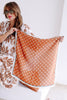 So Classic Rust Polka Dot Scarf