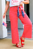 Bring It Home Red Gingham Pant