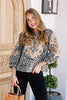 Everything In Between Leopard Taupe 3/4 Sleeve Blouse