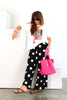 Patricia Black Dotted Wide Leg Pant