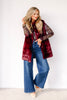 Going Ahead Burgundy Velvet Long Sleeve Layering Top