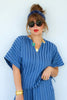 Soft Launch Indigo Short Sleeve Top