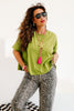 Gracey Green Short Sleeve Top