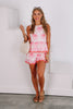 For The Frills Pink Floral Print Short