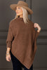 Hear the Rolling Thunder Brown Long Sleeve Poncho