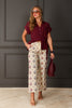 Something More Burgundy Short Sleeve Top