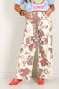 Skyla Mocha Floral Wide Leg Pant