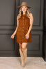 Always Charming Sleeveless Camel Dress