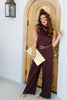Made For Moments Brown Sleeveless Top