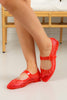 Dolce Vita Mulaney Jelly Red Ballet Flats
