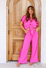 Ease Your Mind Hot Pink Wide Leg Pant