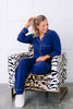 Sweet Dreams Long Sleeve Navy Pajama Set