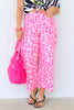 Colette Cropped Neon Pink Leopard Pant