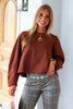 Justine Brown Long Sleeve Blouse