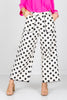 On The Dot Black Polka Dot Wide Leg Pant