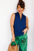 Making Moves Navy Sleeveless Top