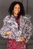 DOORBUSTER Molly Bracken Grey Faux Fur Coat