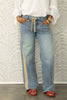 Brianna Washed Denim Drawstring Jean
