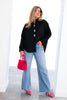 TWT® Star Struck Black Long Sleeve Blouse