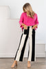 Line It Up Cropped Black Wide Leg Pant