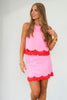 Belle Pink Mini Skort