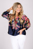 All In Time Navy Long Sleeve Blouse