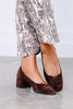 Steve Madden Coretta Brown Suede Heels