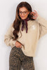 Z Supply Wild Side Washed Gold Long Sleeve Sweater