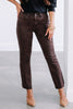 Dear John Jeanne Brown Flare Leopard Jean
