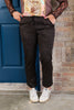 Tribal Pull On Hickory Leopard Ankle Pant