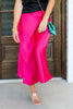 TWT® Gwen Hot Pink Midi Skirt
