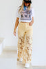 Flora High Rise Butter Yellow Wide Leg Jean