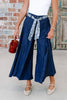 AZI Crystal Dark Wash Cropped Pant