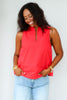 Making Moves Red Sleeveless Top